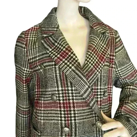 Bagatelle Collection Plaid Blazer Multicolored. - Picture 2 of 14